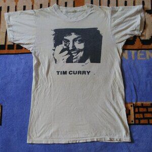 👄SOLD🎥 Vintage Rare Tim Curry Behave Badly 1979 Fearless Tour Medium T-shirt